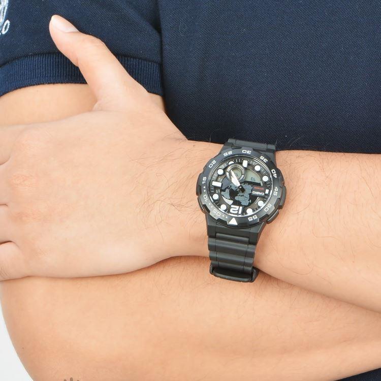 Casio AEQ-100W-1AVDF Analog-Digital Herrenuhr Casio AEQ-100W-1AVDF Analog-Digital Herrenuhr